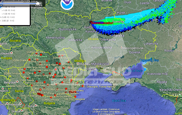 Simulare a transportului poluanților atmosferici