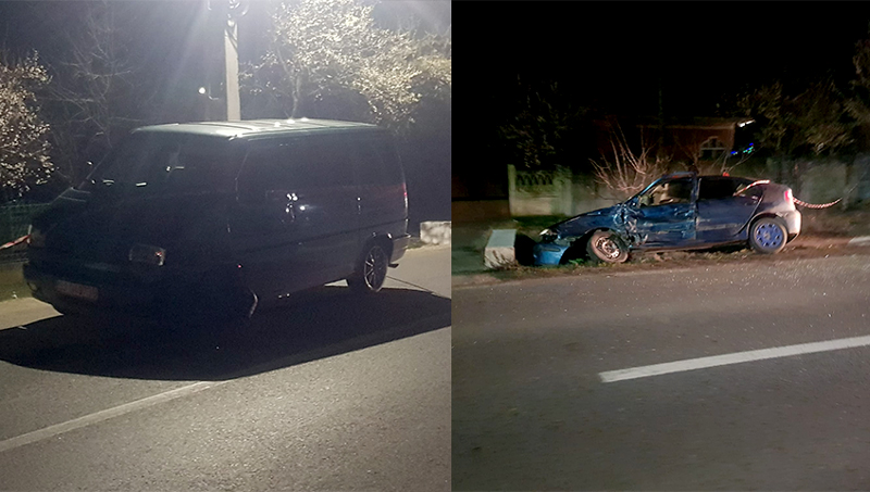 Un șofer cu alte preocupari la volan a provocat un accident rutier