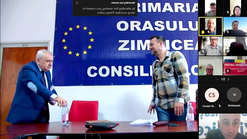 Primarul orasului Zimnicea tine la distanta consilierii locali pe motiv de gripa