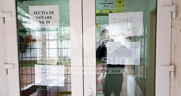 Pauza la sectia de votare