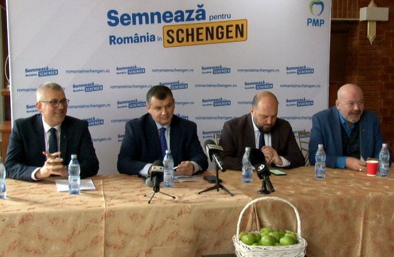 Conducerea PMP a promovat campania de strangere de semnături Romania in Schengen